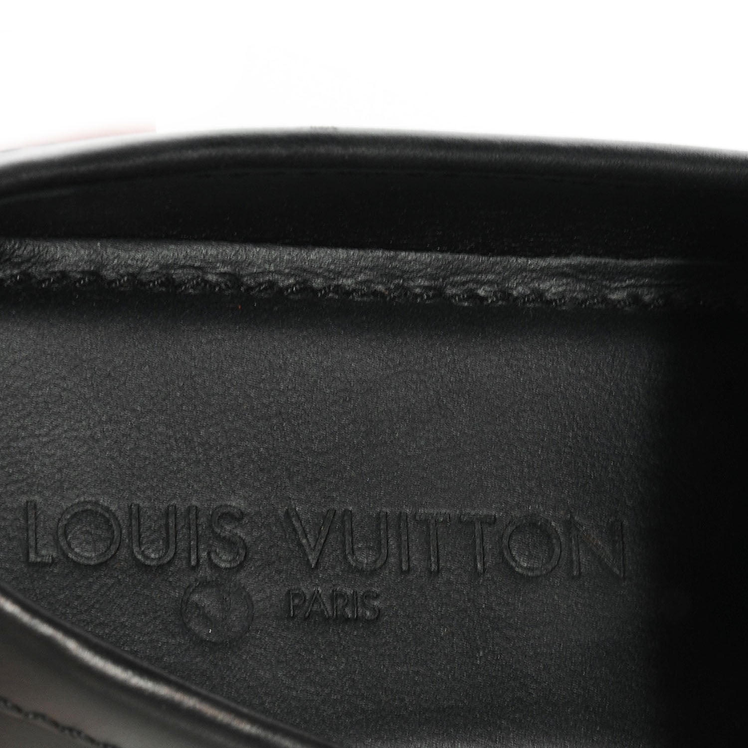 Louis Vuitton Mens Leather Contest Car Loafers Black 8.5 6 of 8