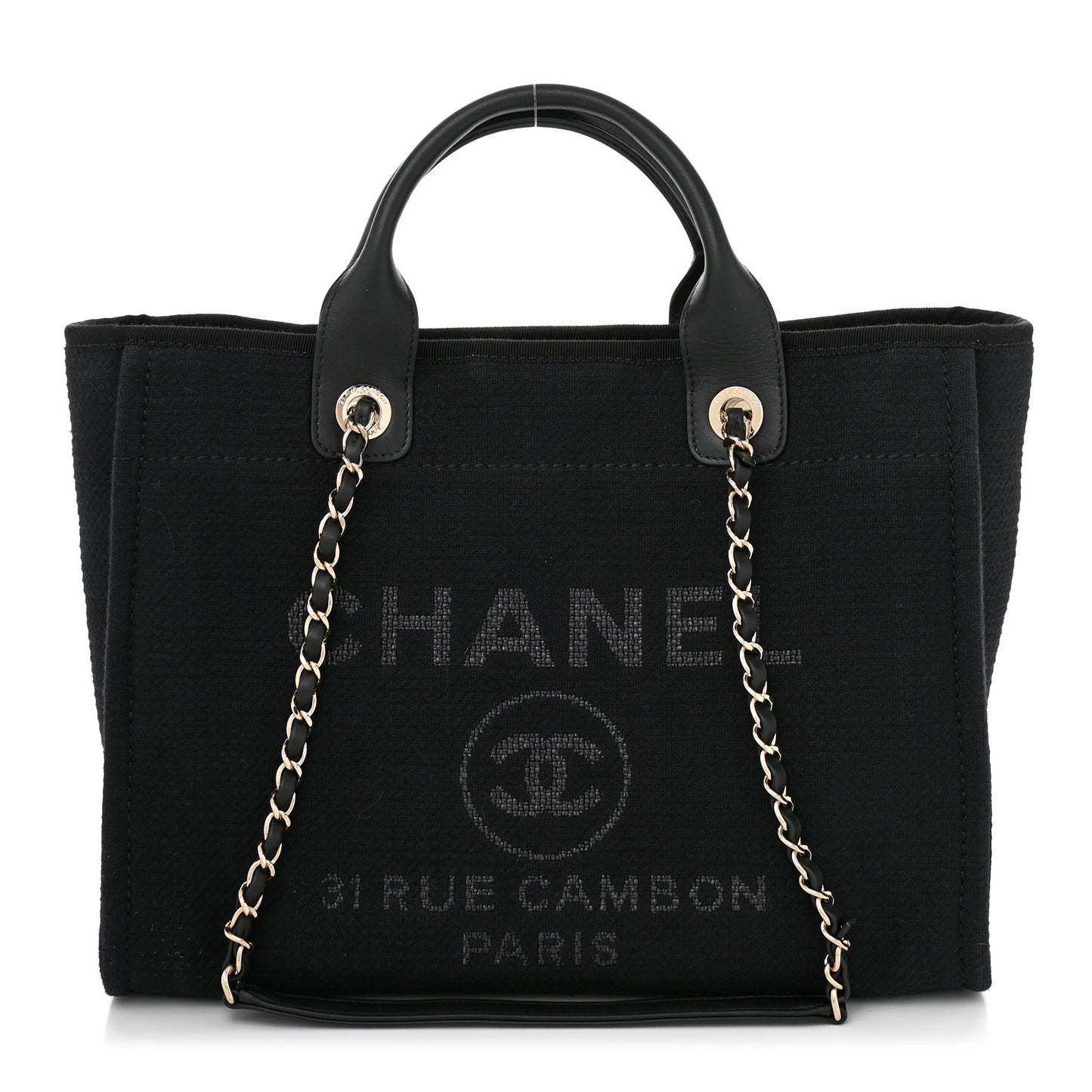 Mixed Fibers Small Deauville Tote Black