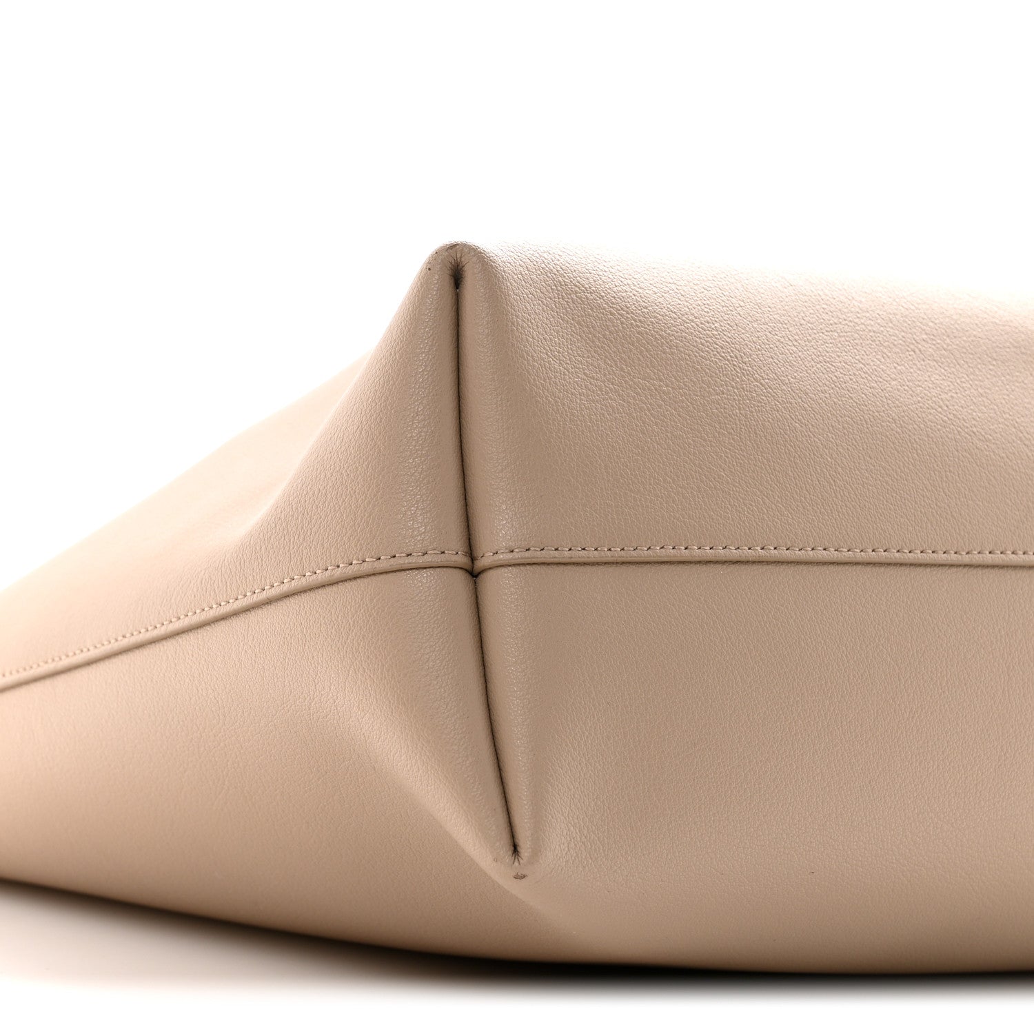 Saint Laurent Calfskin Large Shopping Tote Dark Beige 10 of 12