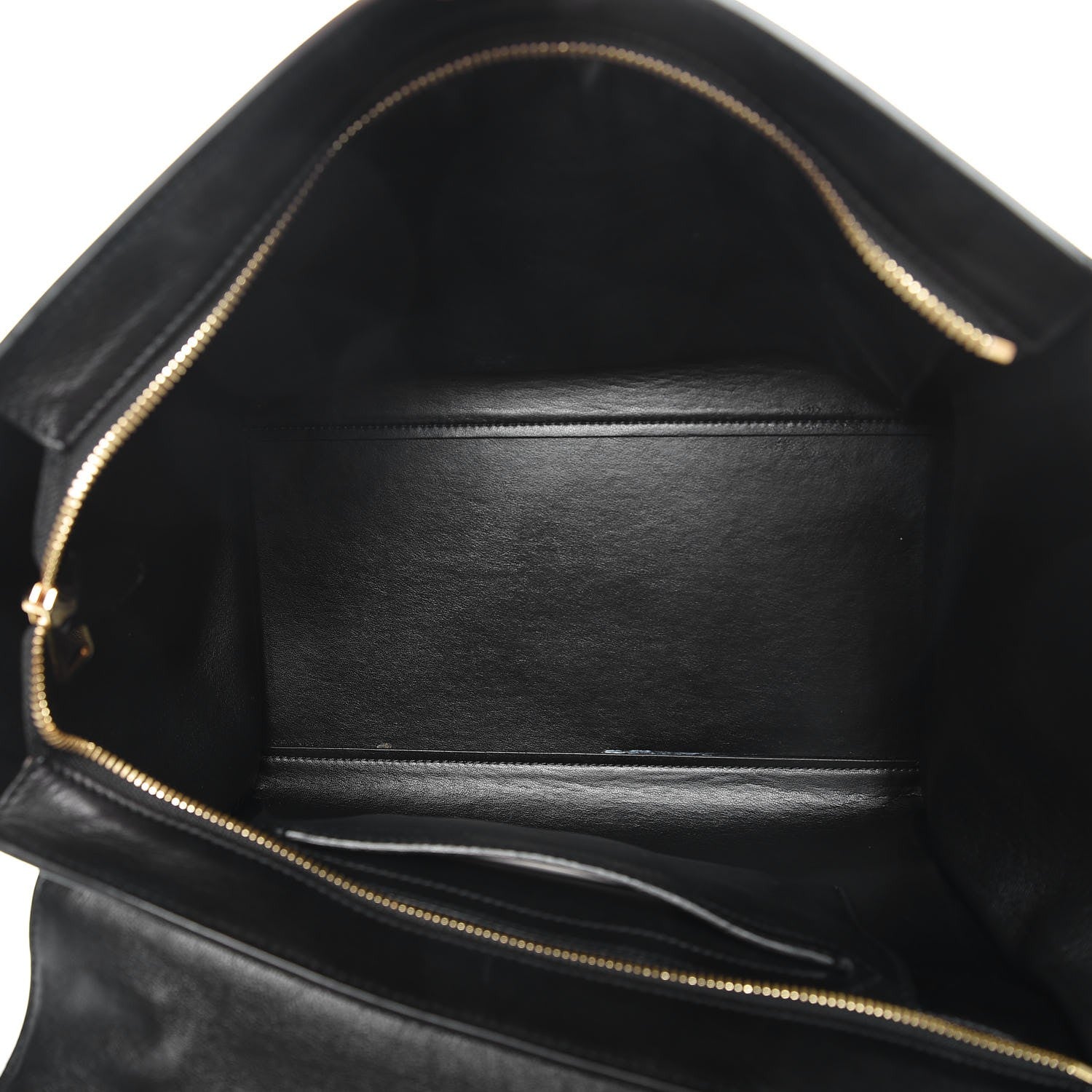 Celine Crocodile Embossed Calfskin Medium Trapeze Black 5 of 10