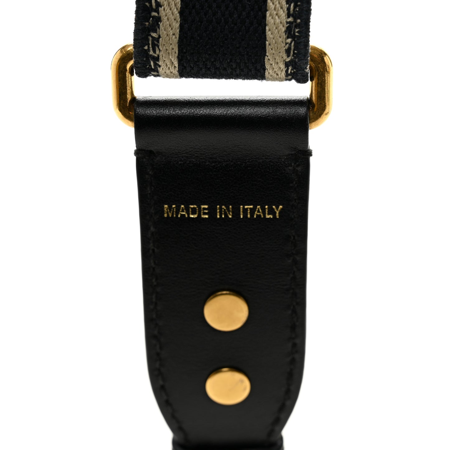 Canvas Embroidered Shoulder Strap Blue