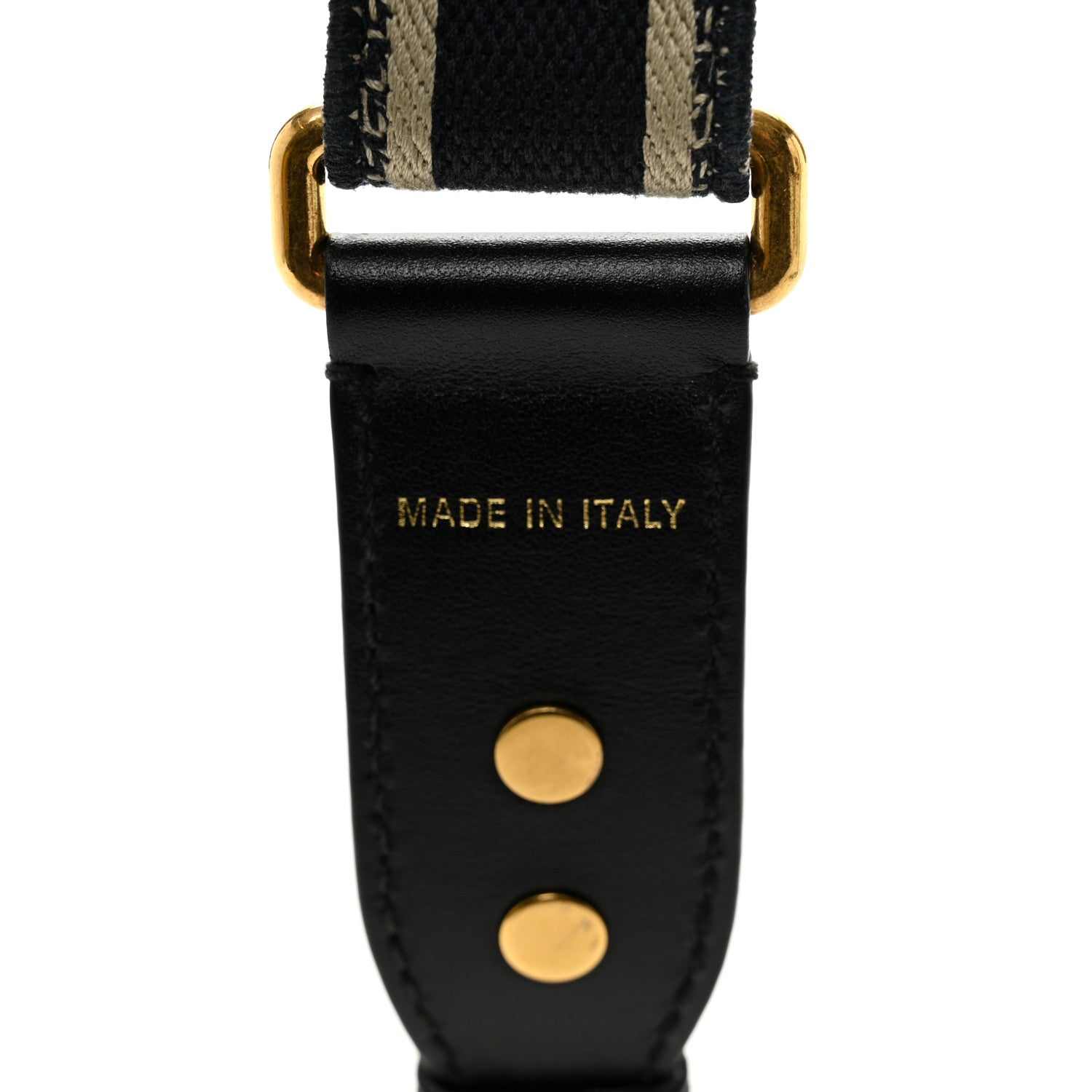Christian Dior Canvas Embroidered Shoulder Strap Blue 3 of 5