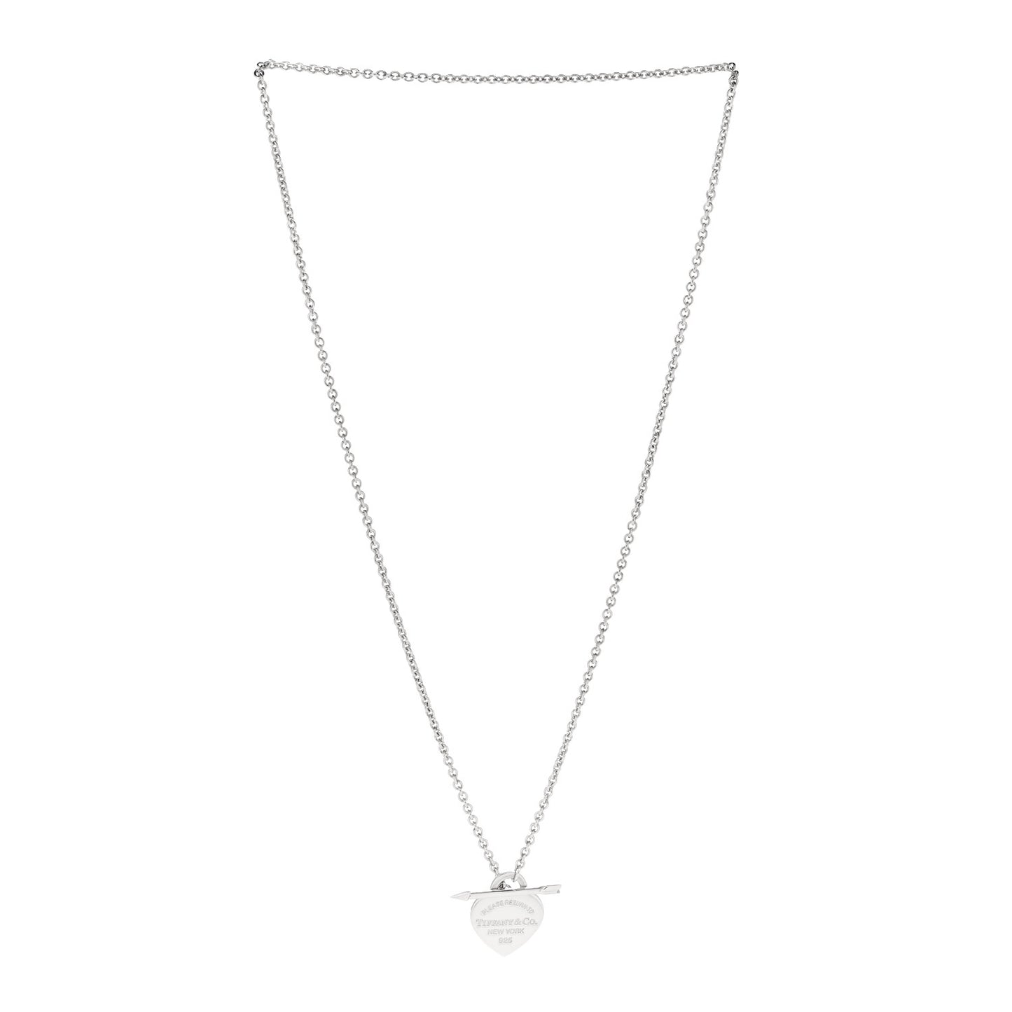 Sterling Silver Small Return to Tiffany Lovestruck Pendant Necklace