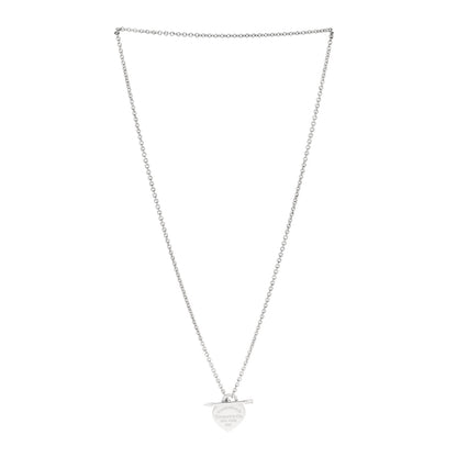 Tiffany Sterling Silver Small Return to Tiffany Lovestruck Pendant Necklace 3 of 5