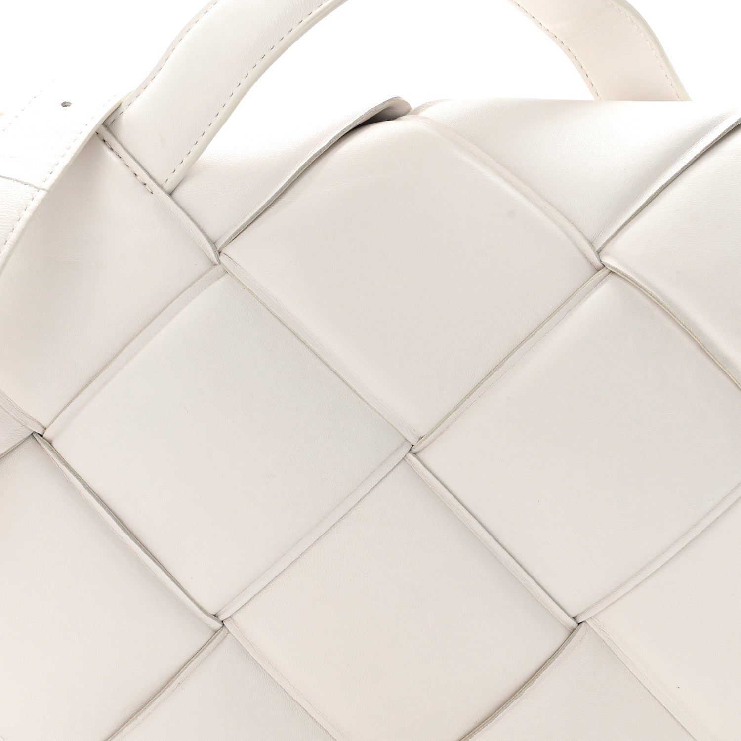 Bottega Veneta Nappa Intreccio Padded Top Handle Shoulder Bag White 15 of 30