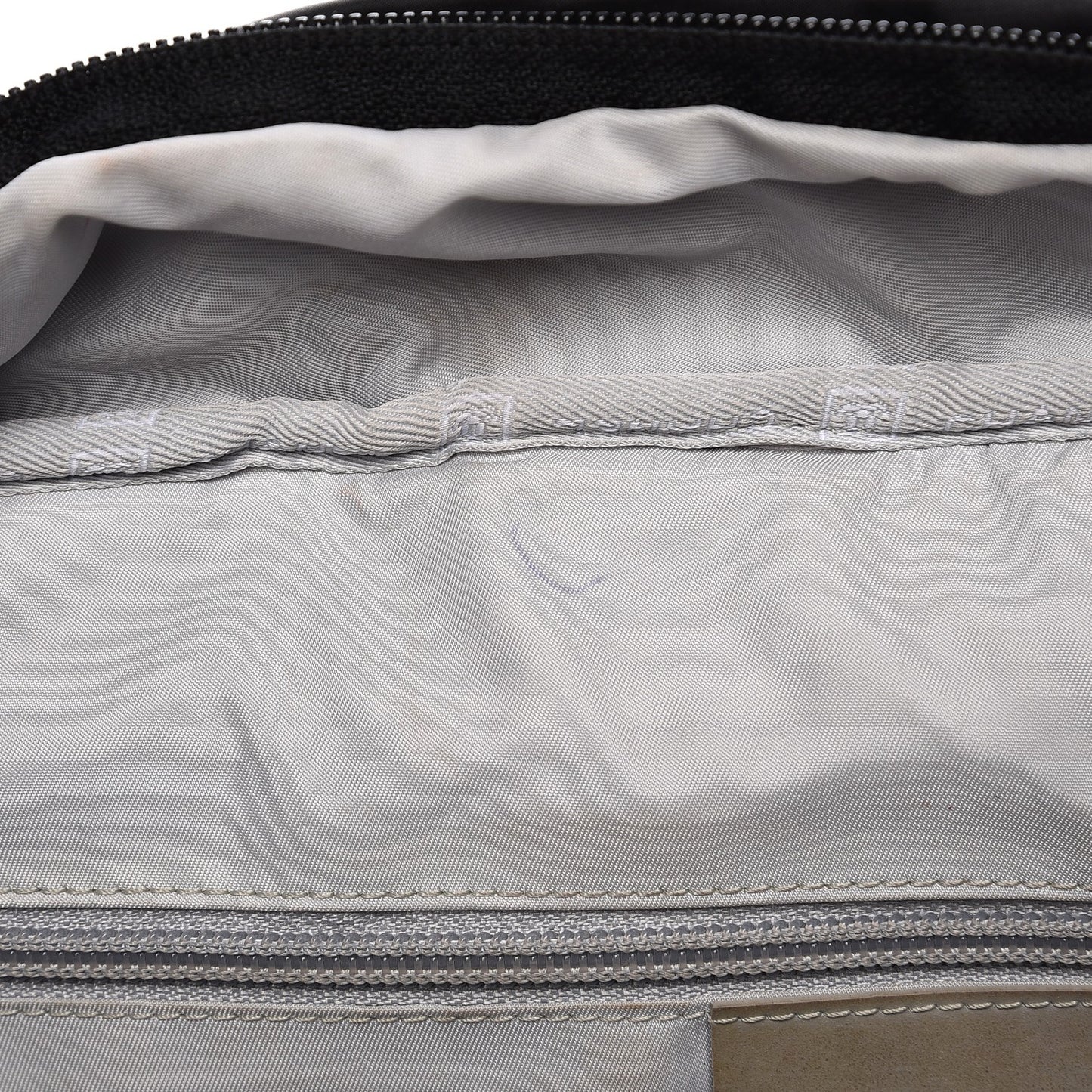 Nylon Quilted Ski Sport Shoulder Bag Black