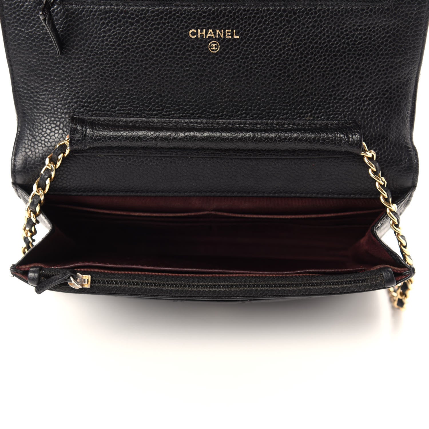Chanel Caviar Quilted Wallet On Chain WOC Black 5 of 13