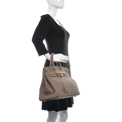 Hermes Togo Birkin 35 Etoupe 2 of 32