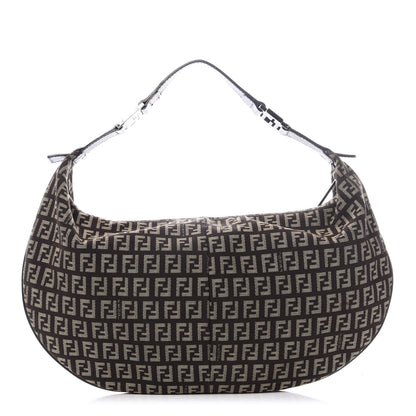 Fendi Zucchino Vitello Medium Chef Hobo Testa di Moro Beige 1 of 8