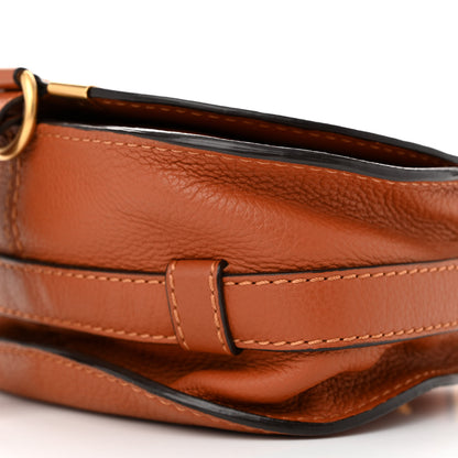 Chloe Grained Calfskin Small Marcie Saddle Bag Tan 10 of 13