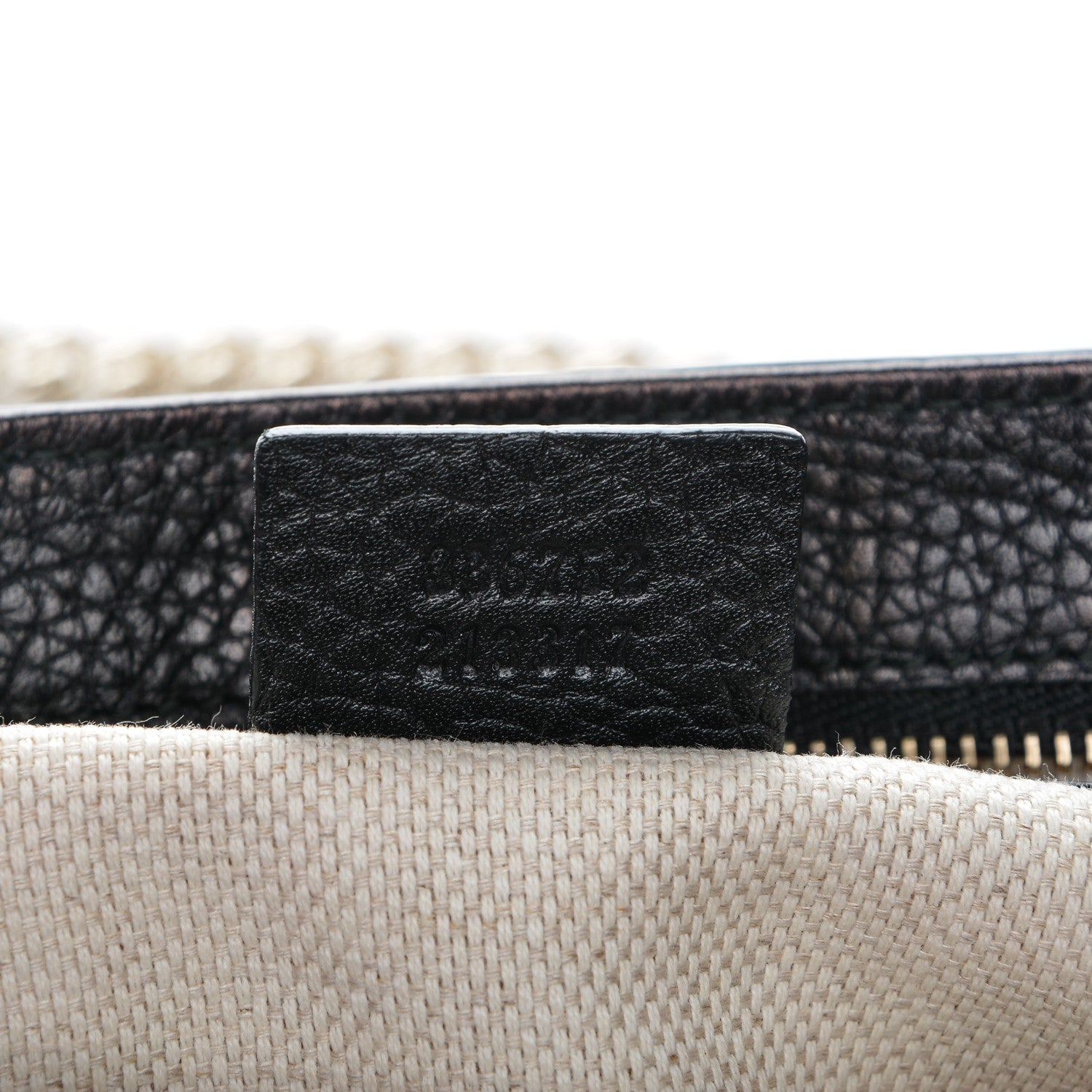 Gucci Pebbled Calfskin Medium Soho Flap Crossbody Black 7 of 7