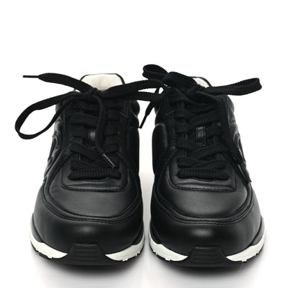 Chanel Calfskin CC Sneakers 36 Black 2 of 9