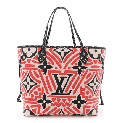 Louis Vuitton Monogram Giant Crafty Neverfull MM Creme Rouge Black 1 of 11