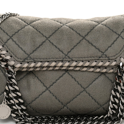 Stella McCartney Shaggy Deer Quilted Mini Falabella Grey 8 of 11