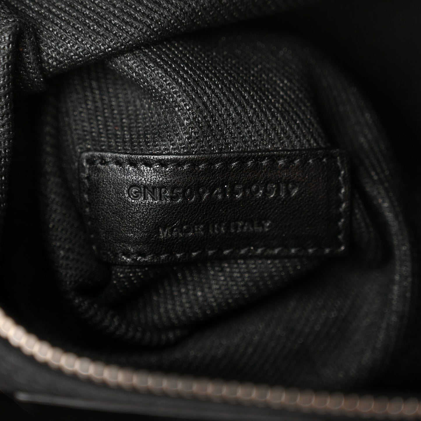 Linen Calfskin Rive Gauche Tote Black