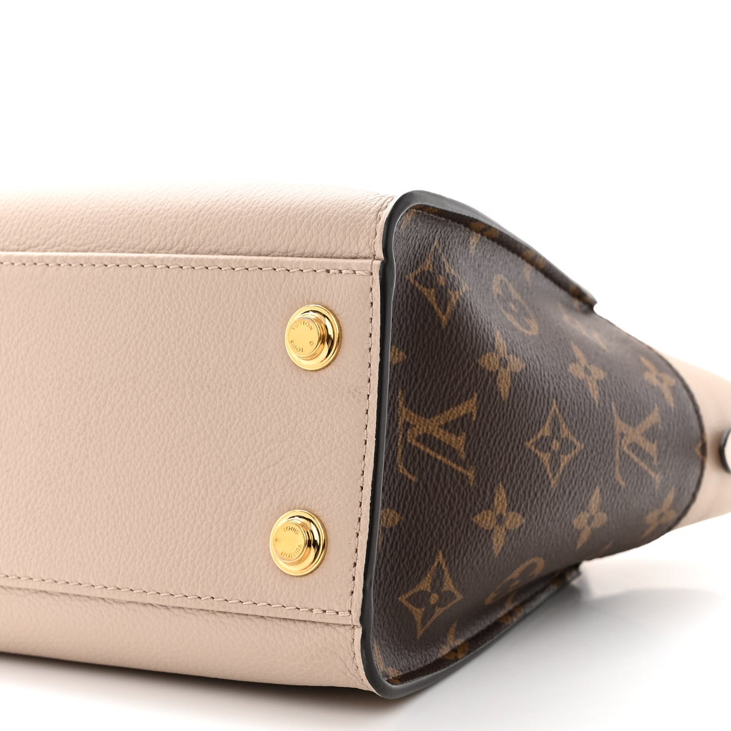 Calfskin Monogram On My Side PM Greige