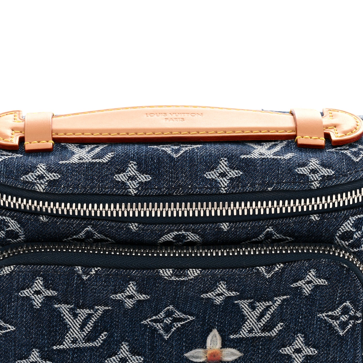 Louis Vuitton Monogram Flower Denim Rush Bumbag Blue 7 of 10