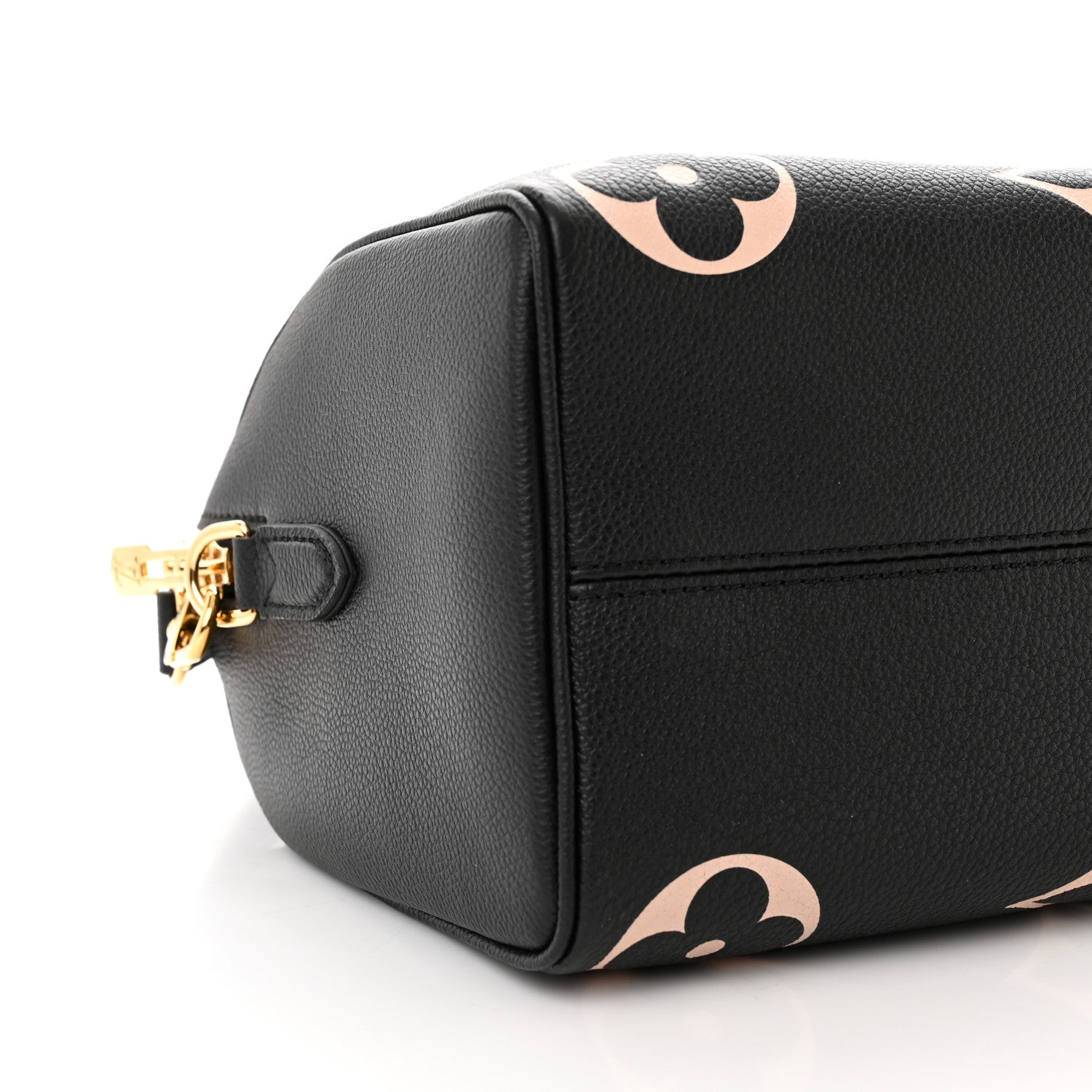 Louis Vuitton Empreinte Monogram Giant Speedy Bandouliere 25 Black Beige 8 of 9