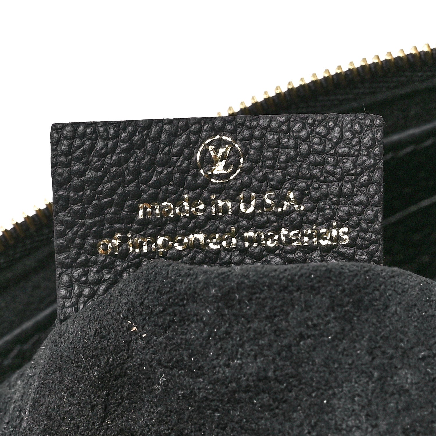 Louis Vuitton Empreinte Double Zip Pochette Black 7 of 11