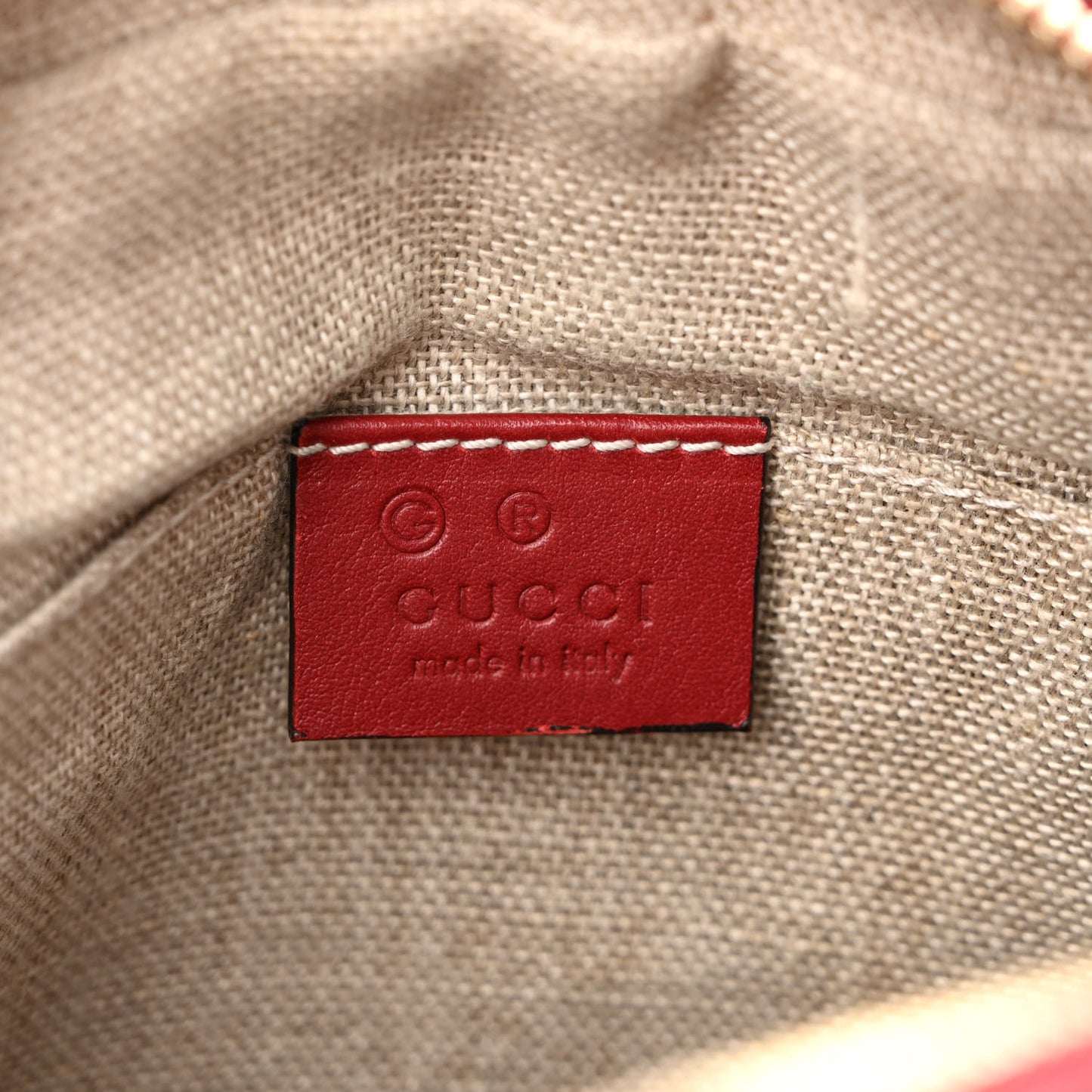 Microguccissima Mini Bree Messenger Bag Red