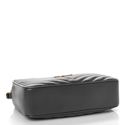 Saint Laurent Calfskin Matelasse Monogram Lou Camera Bag Storm 4 of 8