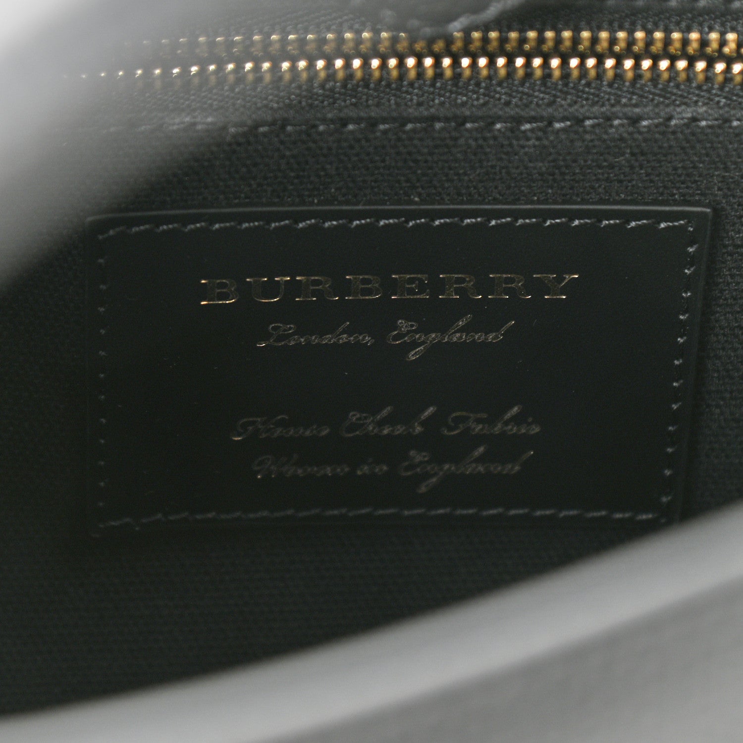 Burberry Derby Calfskin House Check Small Banner Tote Black 6 of 10