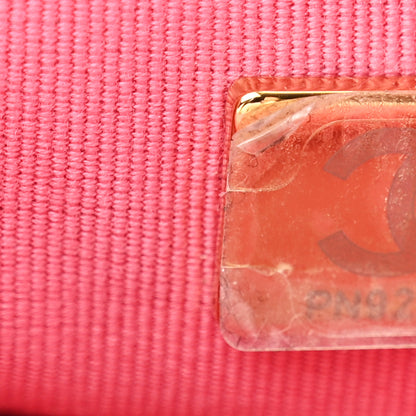 Chanel Lambskin Plexiglass Quilted Coco Love Mini Flap Pink 7 of 12