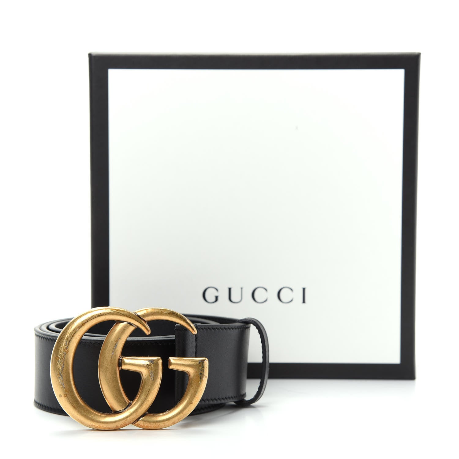 Gucci Calfskin Double G 40mm Belt 75 30 Black 7 of 7