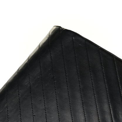 Chanel Lambskin Diagonal Quilted Small Single Flap Black 7 of 8