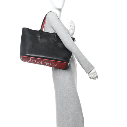 Christian Louboutin Calfskin Empire Spikes East West Cabata Tote Black 2 of 16