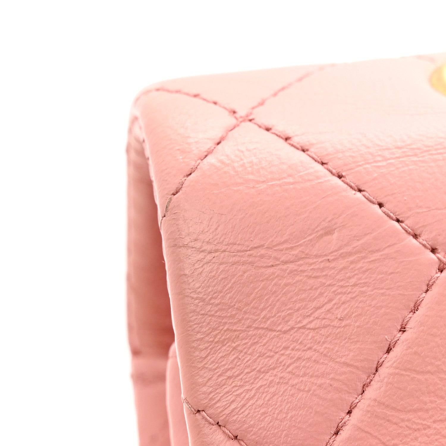 Chanel Lambskin Quilted Medium Double Flap Light Pink 13 of 16