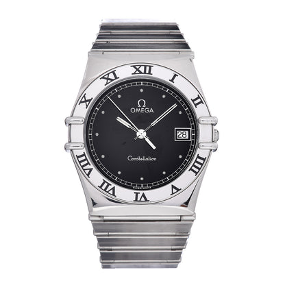 Omega Stainless Steel 33mm Constellation Quartz Watch Black 396.1076 1 of 6
