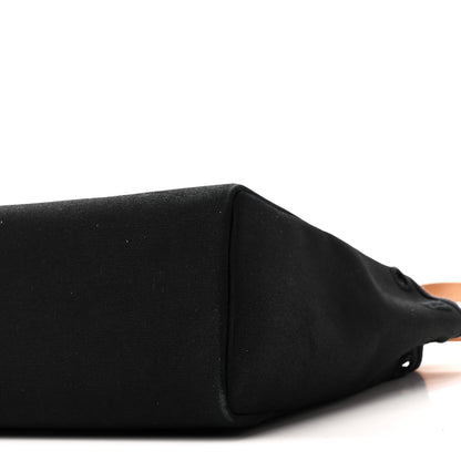 Hermes Toile Vache Calfskin Herbag 30 PM Black Natural 10 of 10