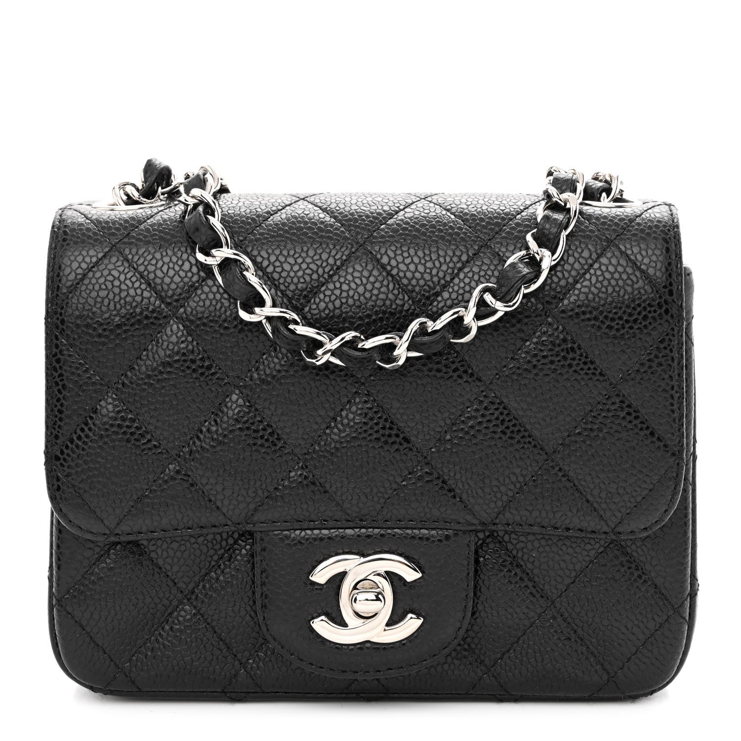 Chanel Caviar Quilted Mini Square Flap Black 1 of 10