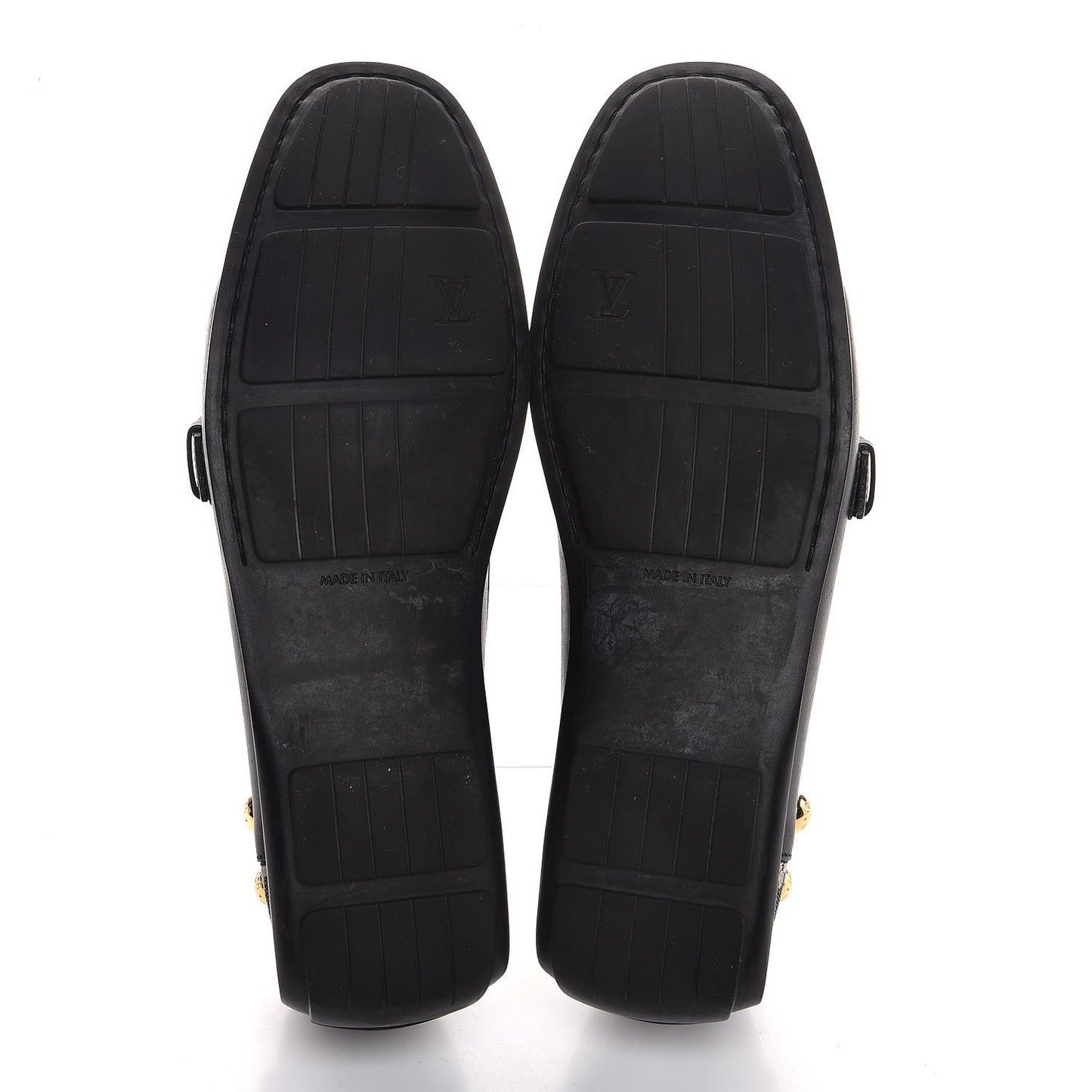 Calfskin Mini Lin Loafers 37 Black