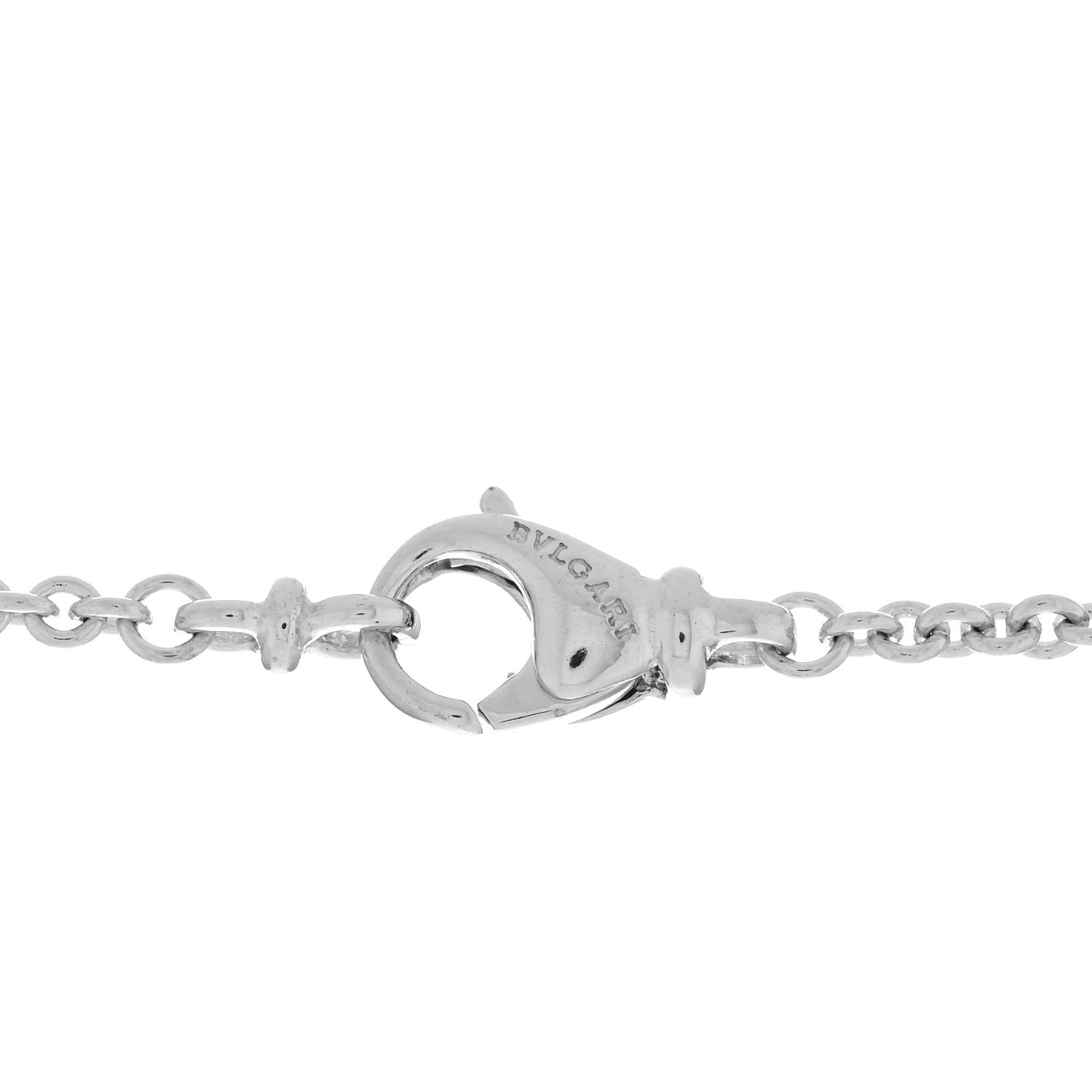 18K White Gold Parentesi Station Necklace 36"