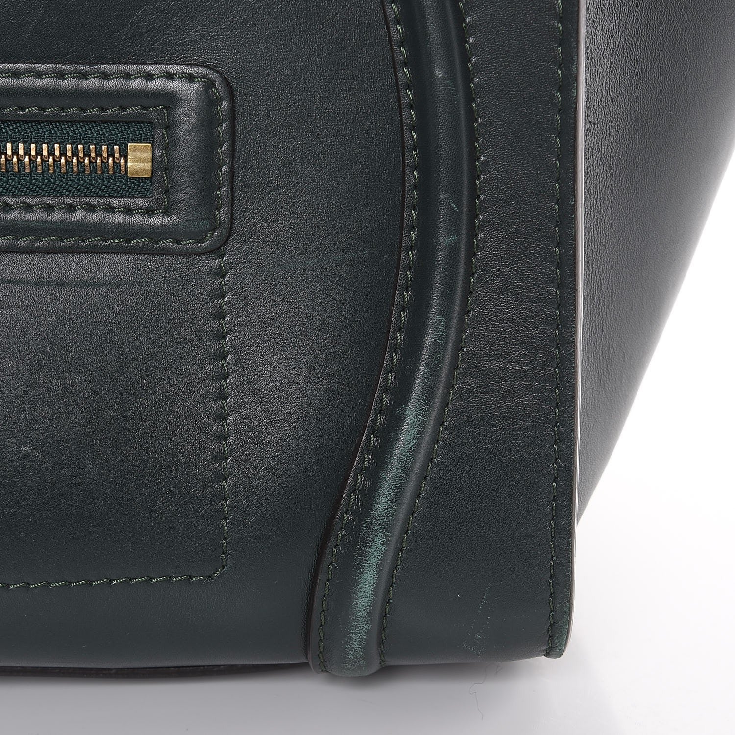 Celine Smooth Calfskin Mini Luggage Emerald 7 of 24