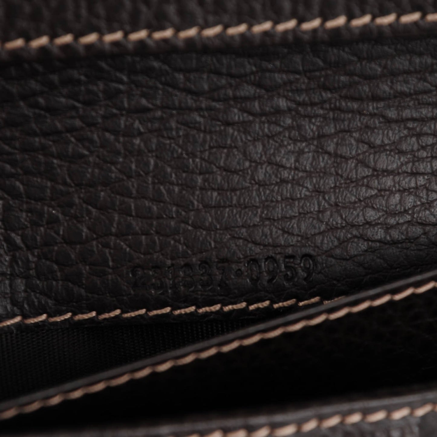 Crystal Monogram Dollar Calfskin Continental Wallet Beige Ebony Testa di Moro