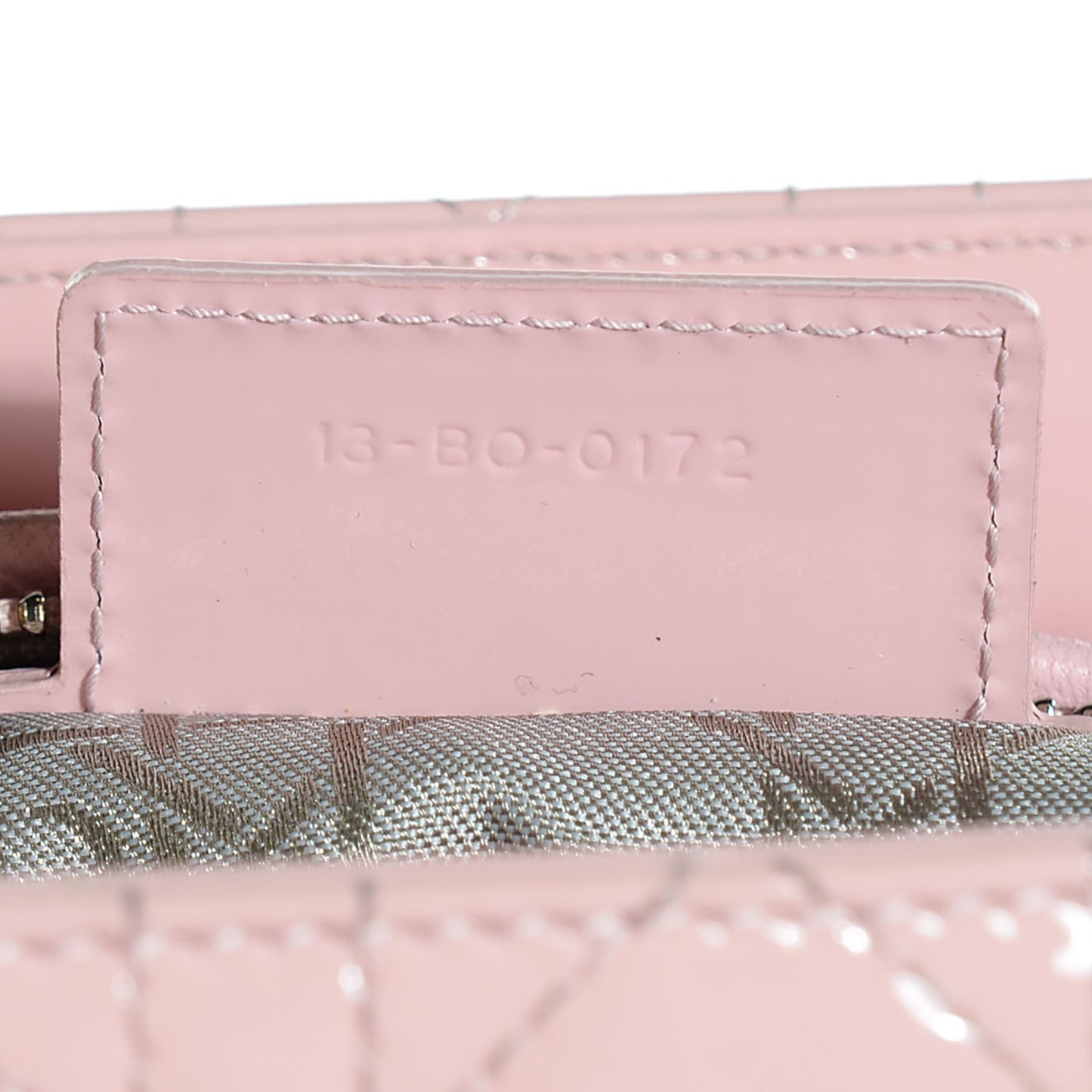 Patent Cannage Large Lady Dior Light Pink
