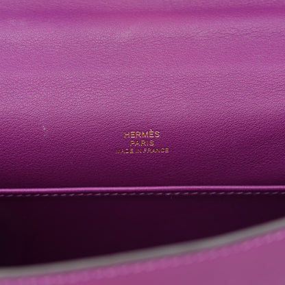 Hermes Swift Kelly Pochette Clutch Anemone 6 of 15