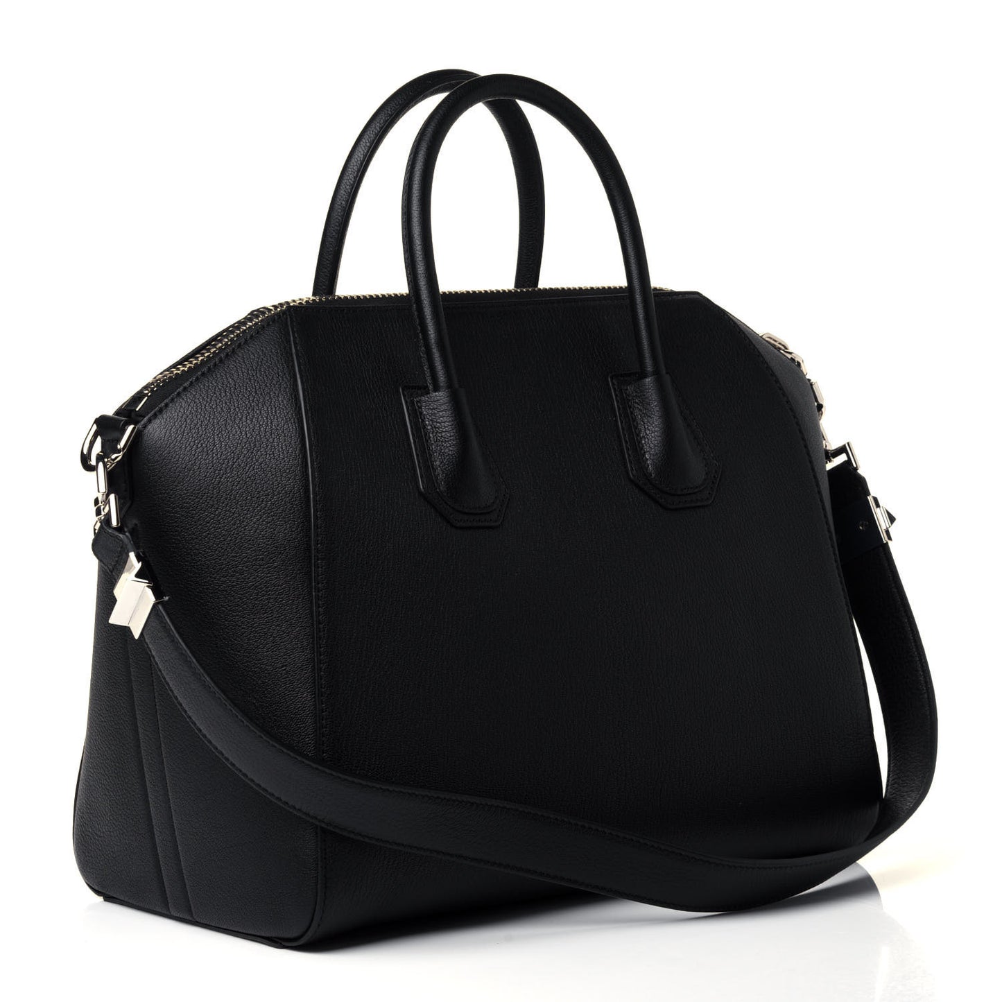 Sugar Goatskin Medium Antigona Black