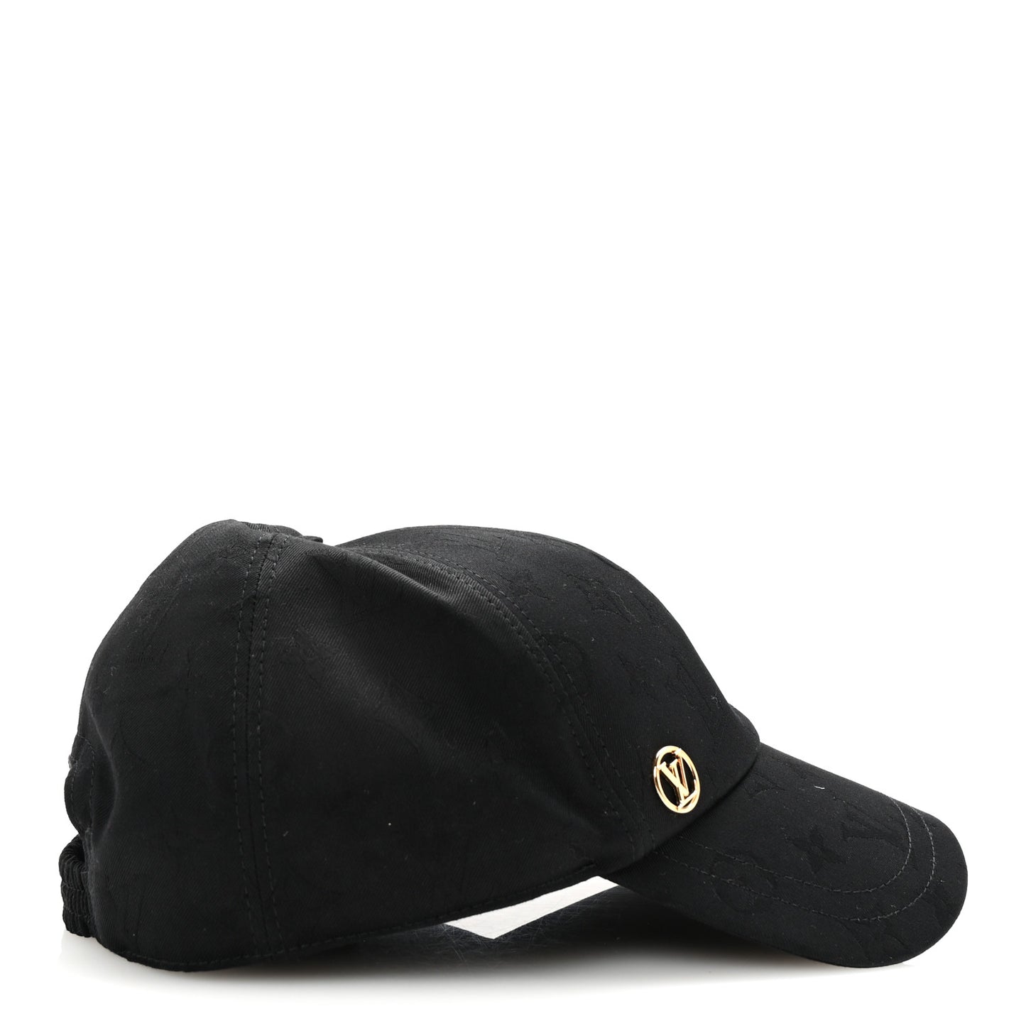 Cotton Monogram Jacquard LV Mine Cap L Black