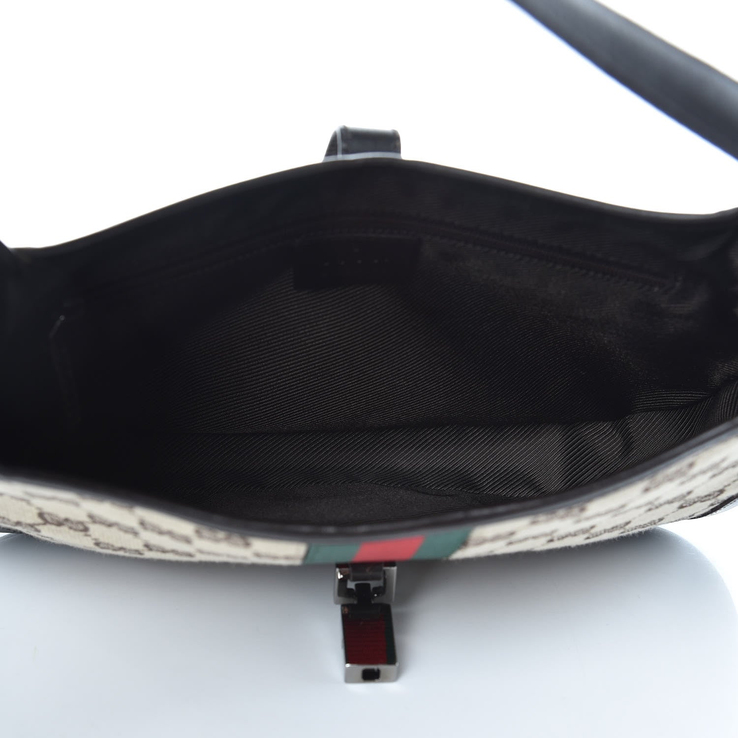 Gucci Monogram Web Small Jackie O Hobo Dark Brown 5 of 10