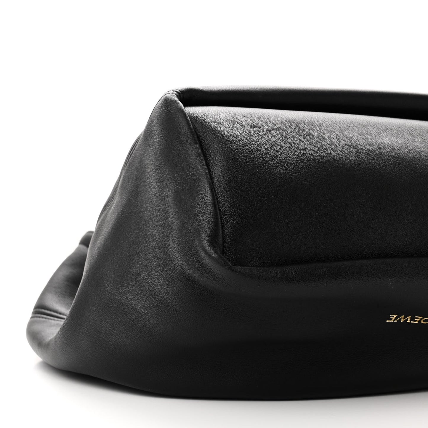 Buttery Nappa Lambskin Mini Squeeze Bag Black