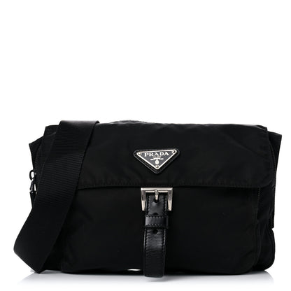 Prada Nylon Messenger Bag Black 1 of 14
