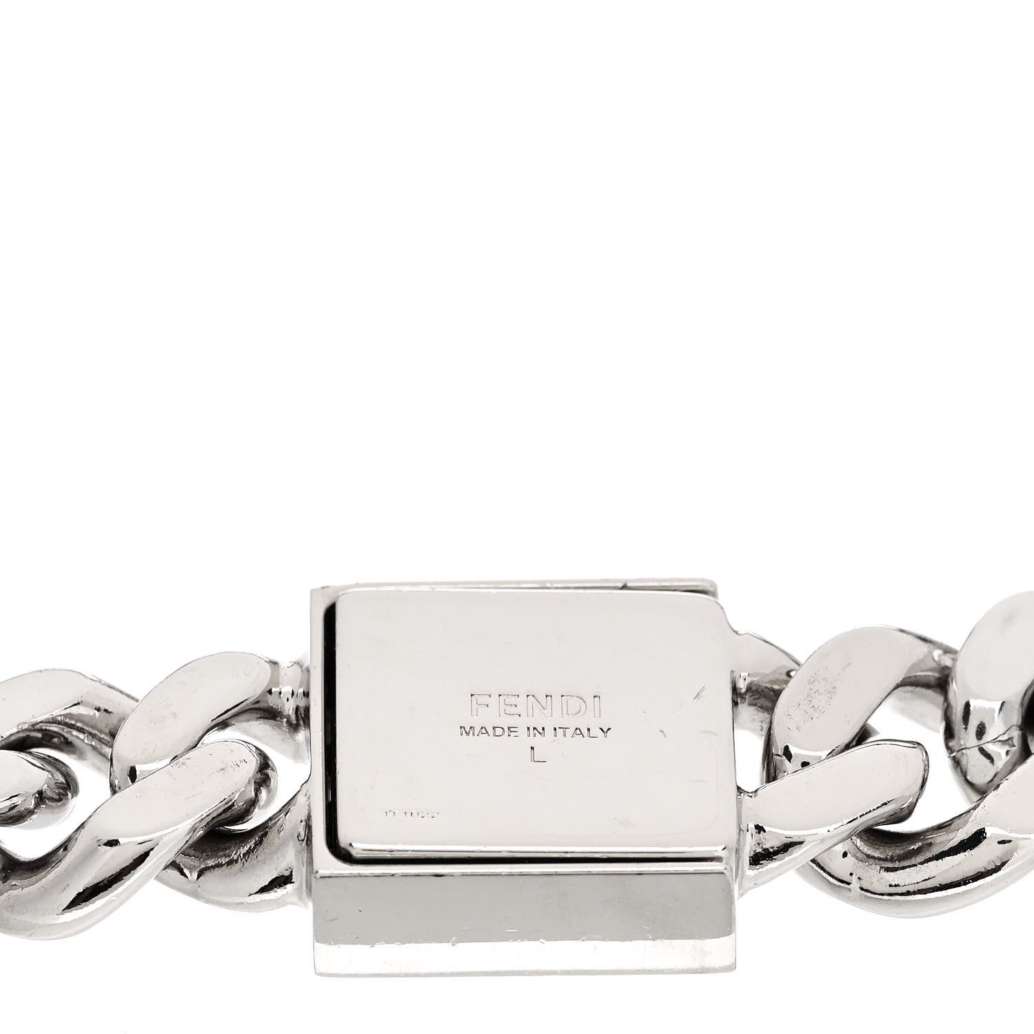 Fendi Palladium FF Curb Link Bracelet Gold Silver 4 of 4