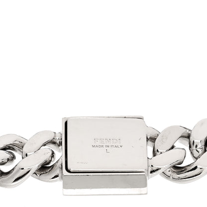 Fendi Palladium FF Curb Link Bracelet Gold Silver 4 of 4