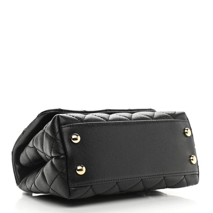 Chanel Caviar Quilted Extra Mini Coco Handle Flap Black 5 of 12