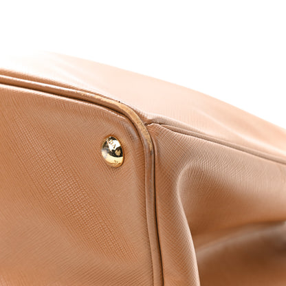 Prada Saffiano Lux Large Tote Caramel 10 of 20