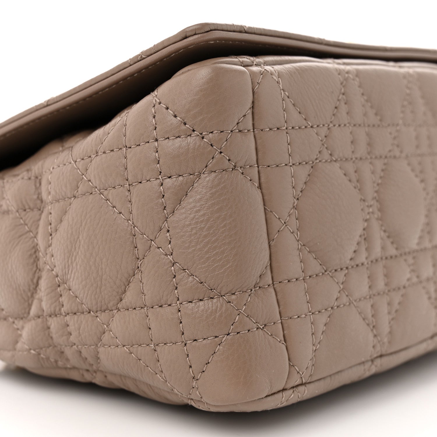 Christian Dior Calfskin Cannage Medium Caro Bag Taupe 9 of 11